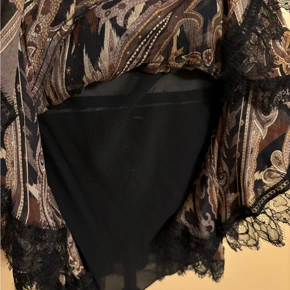 ETRO Paisley Print Dress In Black & Brown (Bag included)